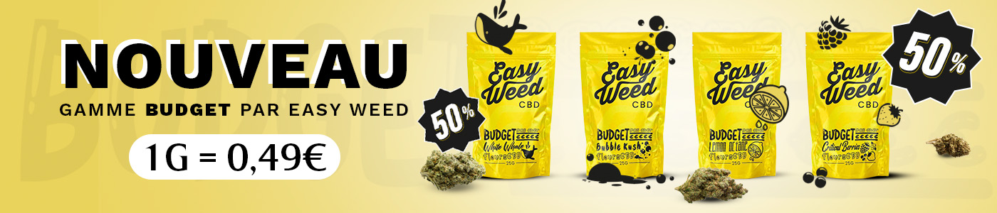 Easy Weed Budget, le CBD pas cher à prix discount