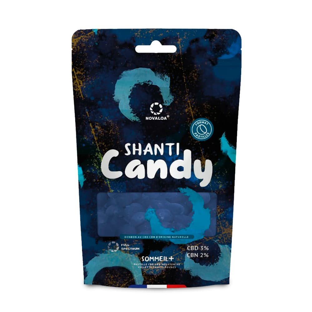 Bonbons CBD – CBN 5% & Mélatonine Sommeil - Shanti Candy