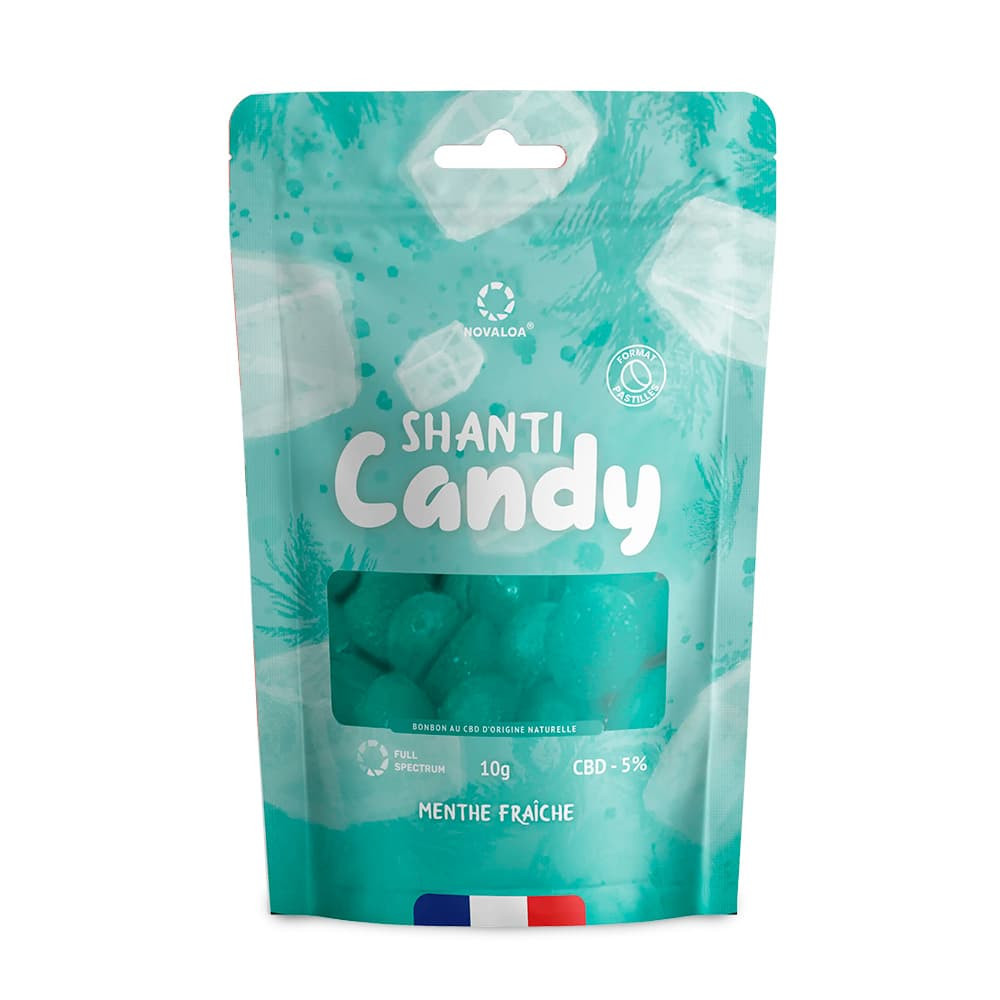 Bonbons CBD 5 % – Saveur Menthe - Shanti Candy