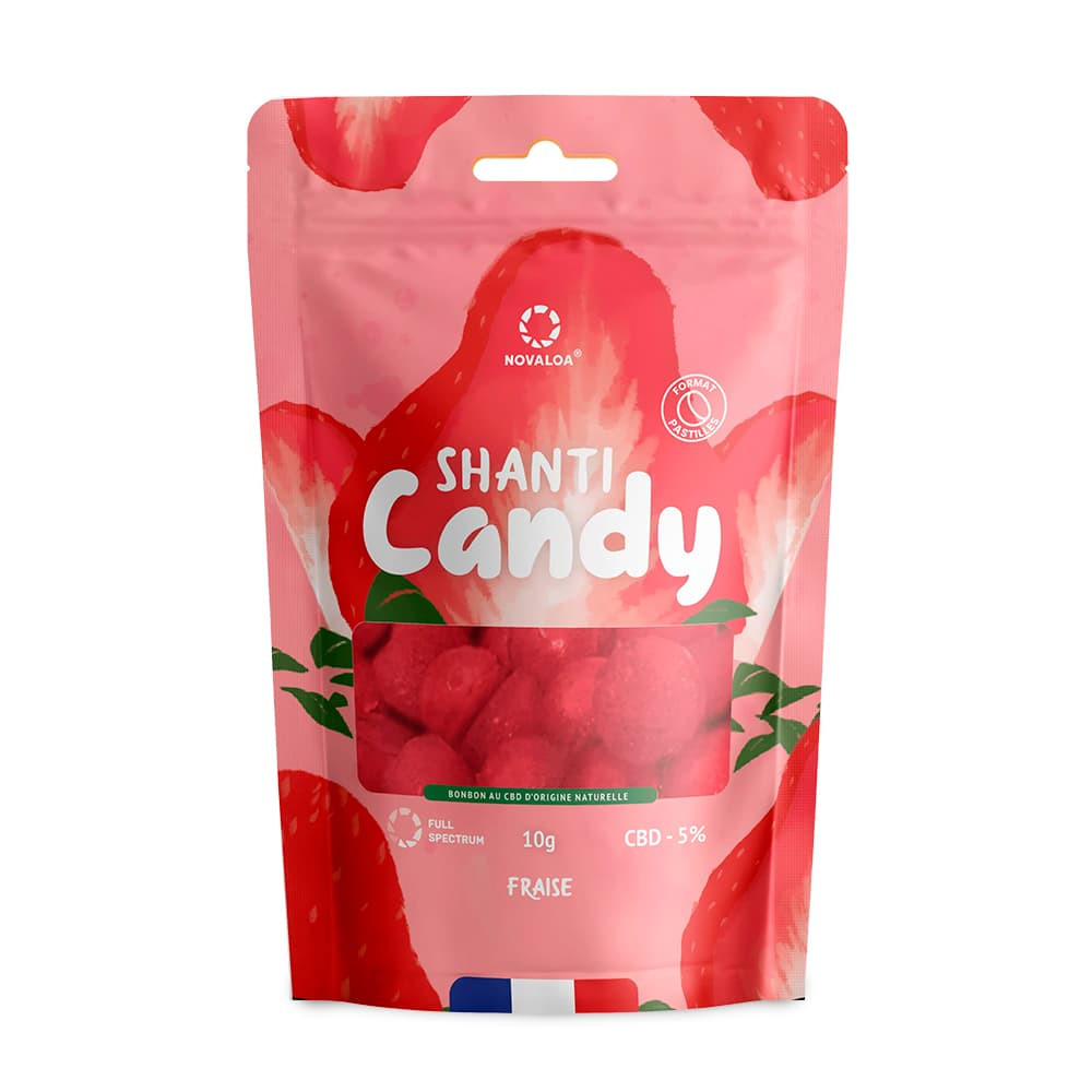 Bonbons CBD 5 % – Fraise - Shanti Candy