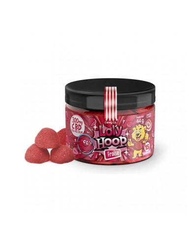 Bonbons CBD Loly Hoop - Fraise - Candy co