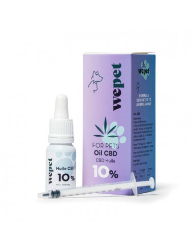 Huile CBD animaux 10% - WEPET