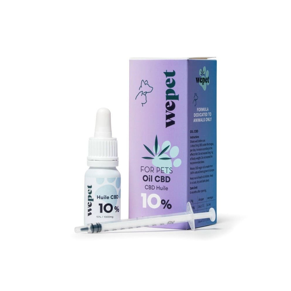 Huile CBD animaux 10% - WEPET