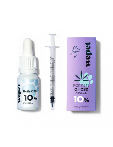 Huile CBD animaux 10% - WEPET