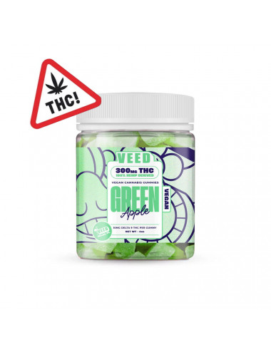 Gummies Delta-9 THC - Pomme verte 300mg - Veed