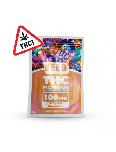 Mondo cube Delta 9 THC - Smoothie tropical 100mg - Veed